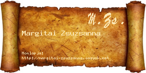 Margitai Zsuzsanna névjegykártya
